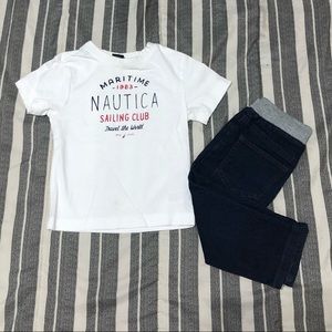 Nautica T-Shirt & Jeans Set Size 2T